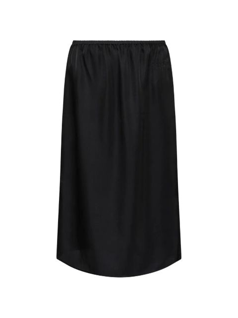 MM6 Maison Margiela elasticated midi skirt - Black - zdjęcie produktu nr 1