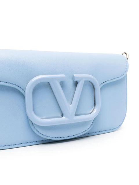 Valentino Garavani Locò leather shoulder bag - Blue