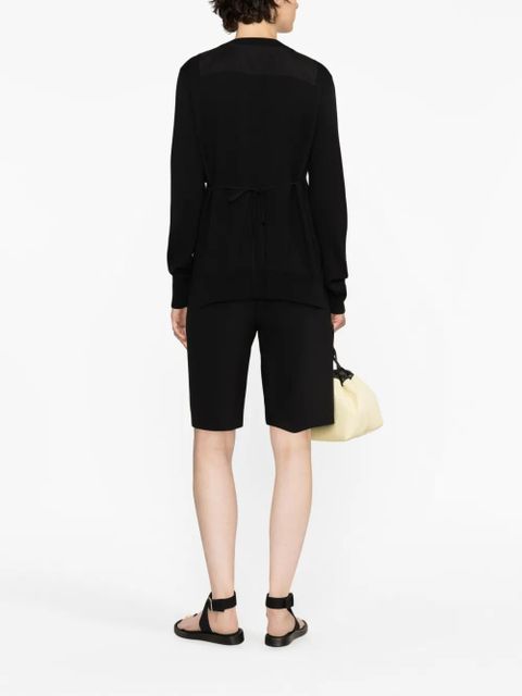 Jil Sander layered-design wool jumper - Black