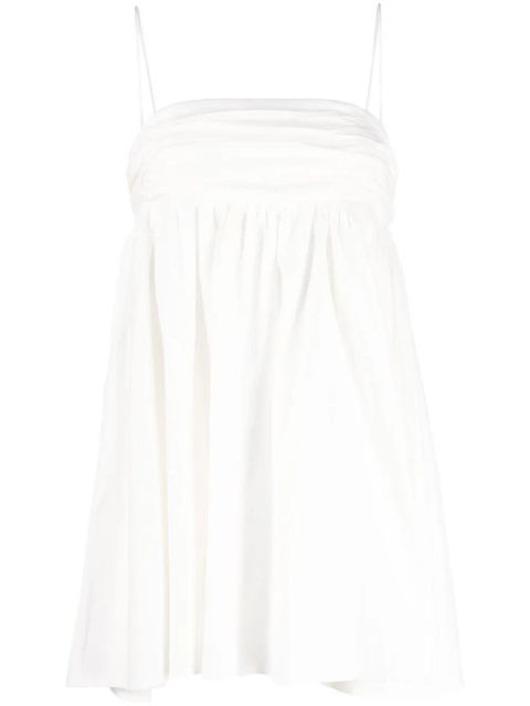 Reformation Catarina ruched minidress - White - zdjęcie produktu nr 1
