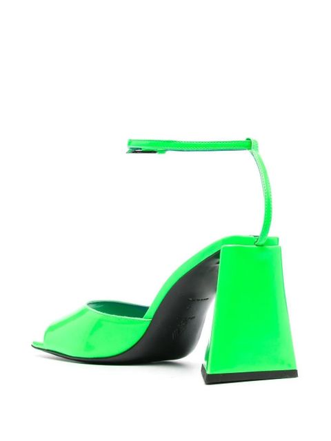 The Attico Piper 85mm patent-leather sandals - Green - zdjęcie produktu nr 2