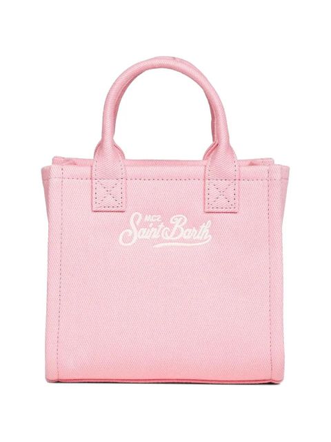 MC2 Saint Barth mini Vanity logo-embroidered tote bag - Pink - zdjęcie produktu nr 2