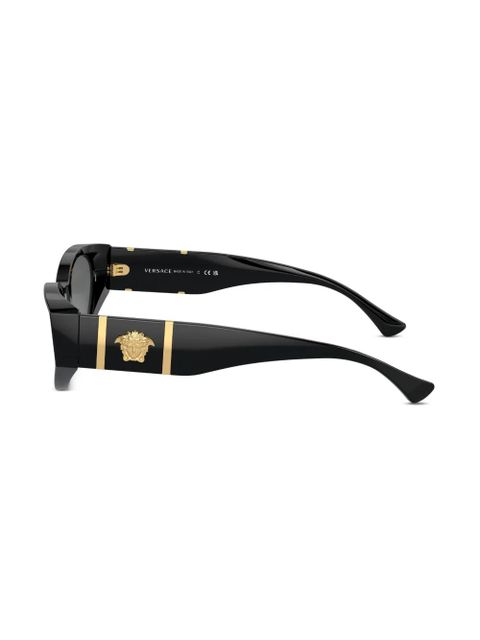 Versace Eyewear Medusa oval-frame sunglasses - Black