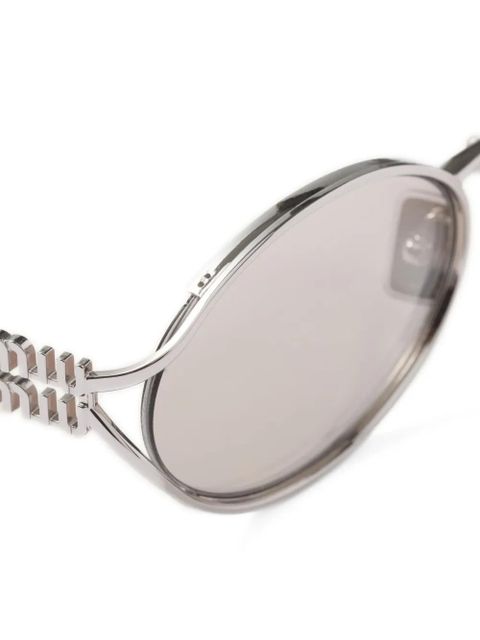 Miu Miu Eyewear oval-frame sunglasses - Silver