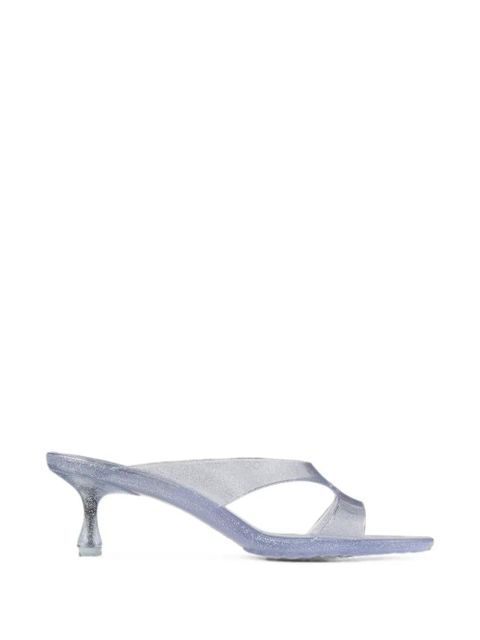 Jimmy Choo Jelly Drop glitter-detail mules - Silver - zdjęcie produktu nr 1