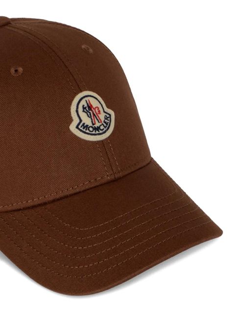 Moncler logo-patch hat - Black