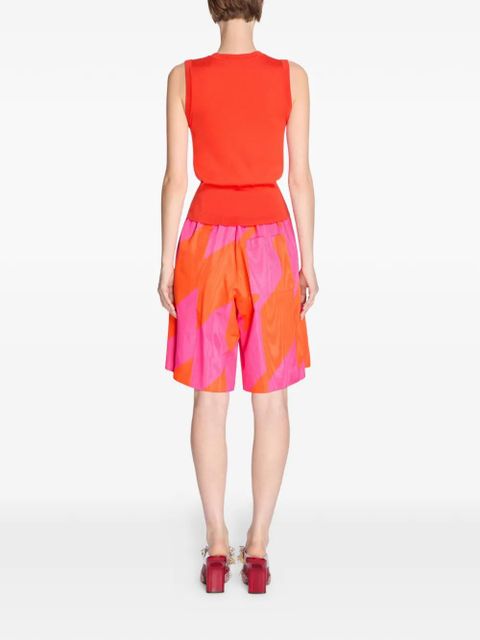 DRIES VAN NOTEN printed shorts - Orange
