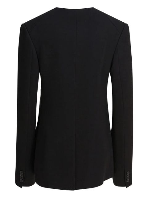 KHAITE button-front tailored jacket - Black