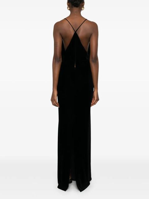 TOM FORD V-neck gown dress - Black