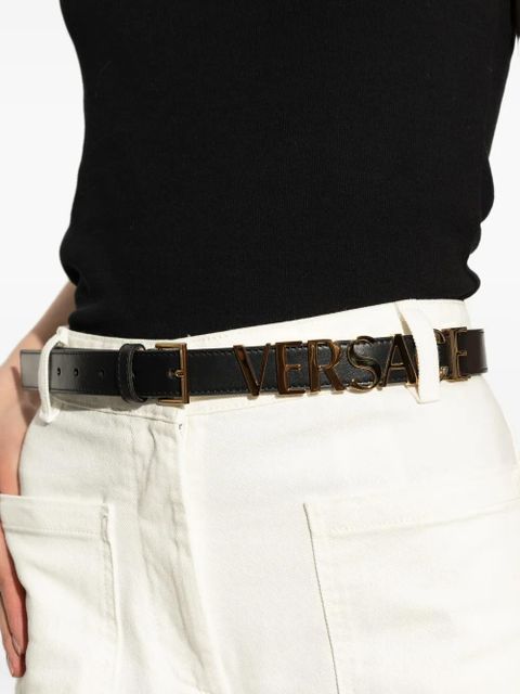 Versace leather belt - Black - zdjęcie produktu nr 2