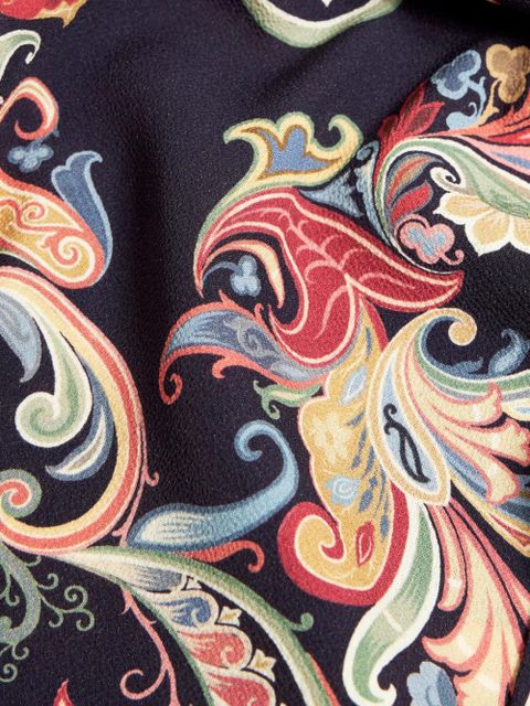 ETRO paisley-print midi dress - Blue