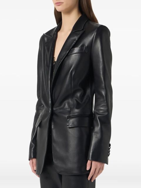 Blumarine leather blazer - Black