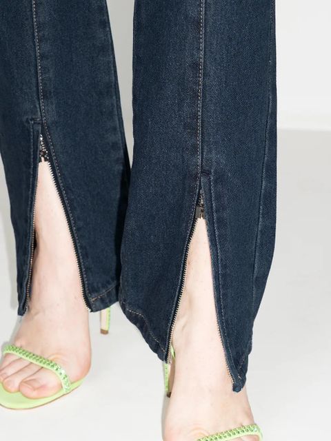 ROTATE BIRGER CHRISTENSEN Jada zip-ankle flared jeans - Blue