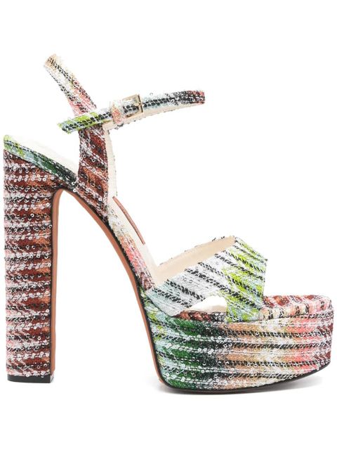 Missoni 145mm sequinned sandals - Black - zdjęcie produktu nr 1