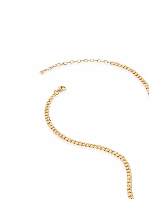 Monica Vinader Flat Curb chain necklace - Gold