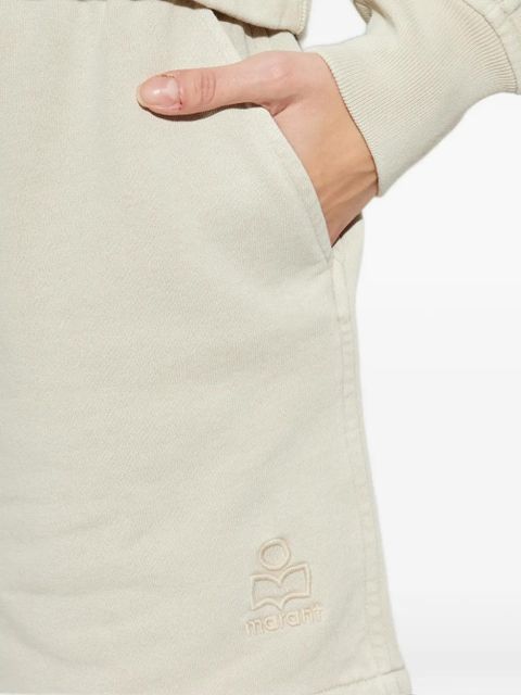 MARANT ÉTOILE Miranae logo-embroired track shorts - Neutrals