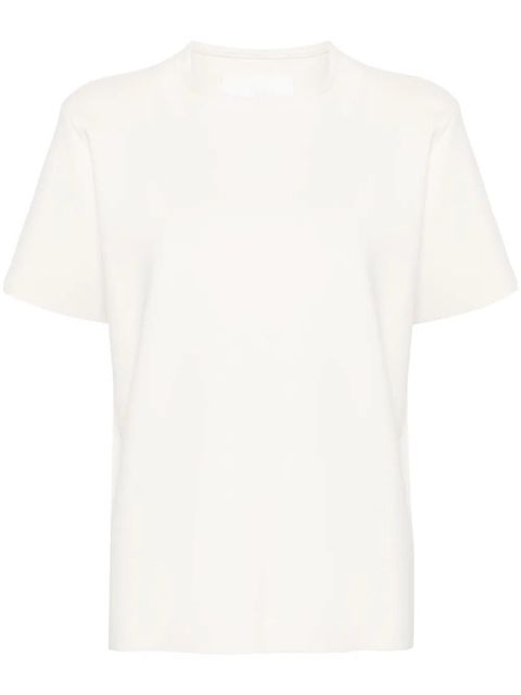 Jil Sander round-neck fine-ribbed top - White - zdjęcie produktu nr 1