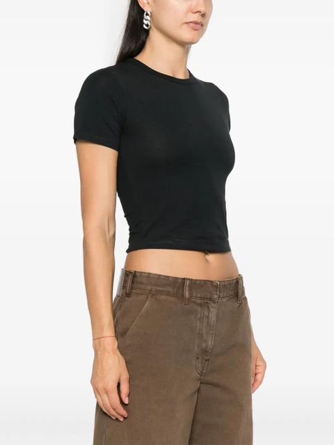 ENTIRE STUDIOS jersey cropped T-shirt - Black