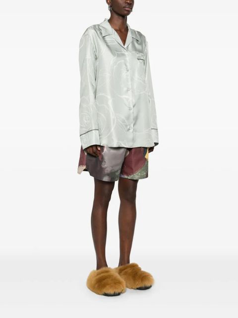 Marni printed silk shirt - Green