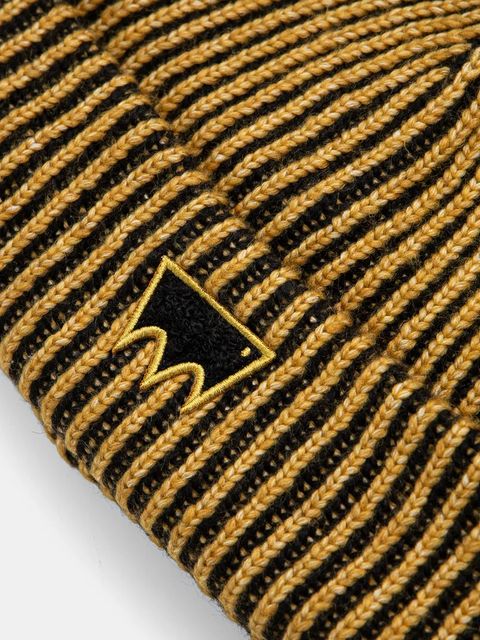 Levi's czapka kolor żółty z grubej dzianiny 000J9-0000