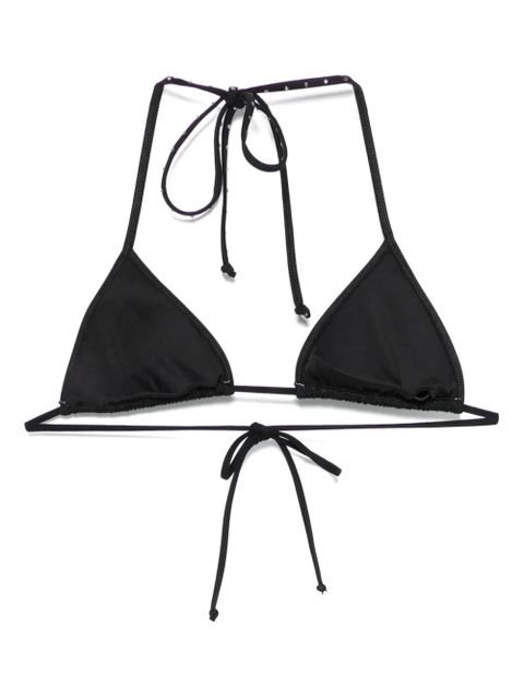 MC2 Saint Barth rhinestone-embellished bikin top - Black - zdjęcie produktu nr 2