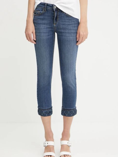 Liu Jo jeansy damskie kolor niebieski UA5006 D0242