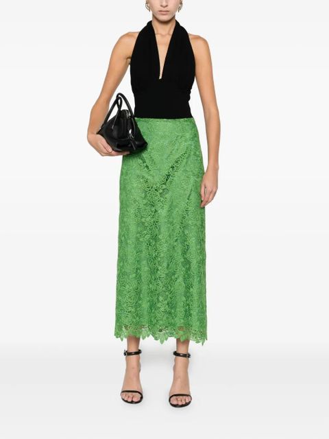 Anna Sui floral lace skirt - Green - zdjęcie produktu nr 2
