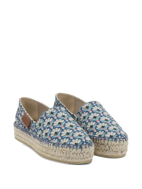 ETRO floral-print platform espadrilles - Blue - zdjęcie produktu nr 2