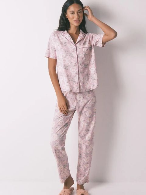 women'secret piżama bawełniana damska kolor różowy bawełniana 3592428 - zdjęcie produktu nr 1