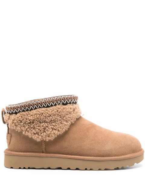 UGG Classic Ultra Mini Maxi Curly boots - Brown - zdjęcie produktu nr 1