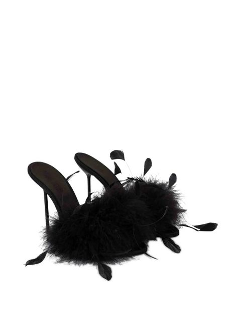 Paris Texas Lidia feather mules - Black - zdjęcie produktu nr 2