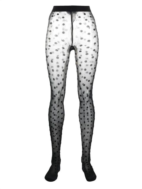 Lanvin polka dot tights - Black - zdjęcie produktu nr 1
