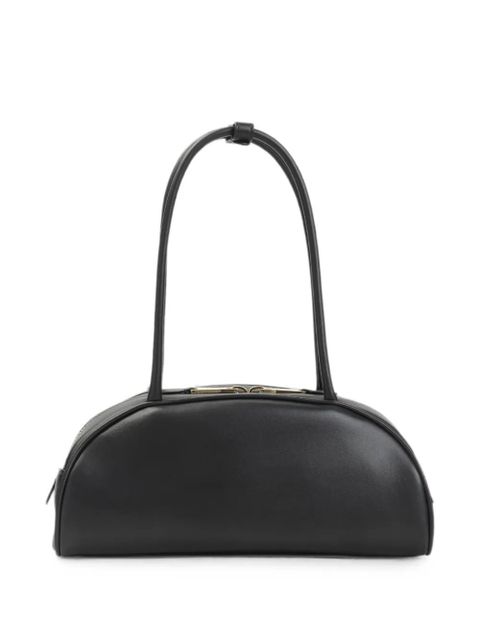 Miu Miu Beau embossed-logo shoulder bag - Black