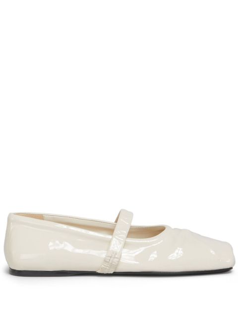 Marni patent-leather ballerina shoes - White - zdjęcie produktu nr 1