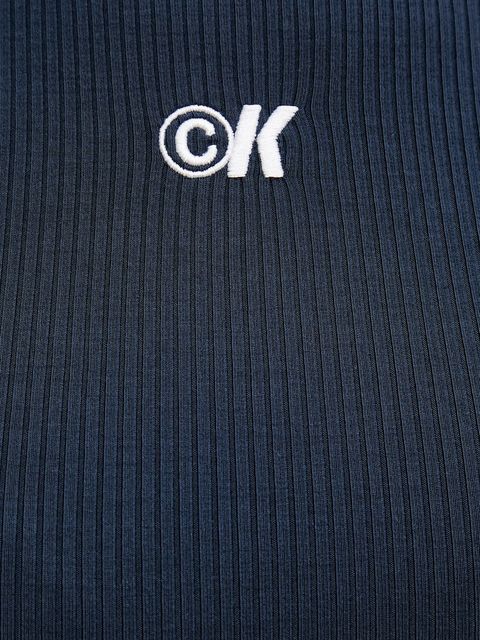 Calvin Klein Jeans sukienka kolor granatowy maxi prosta LV044C902G