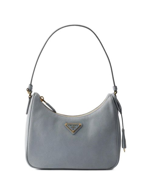 Prada Re-Edition 2005 nubuck and Saffiano leather mini-bag - Blue - zdjęcie produktu nr 1