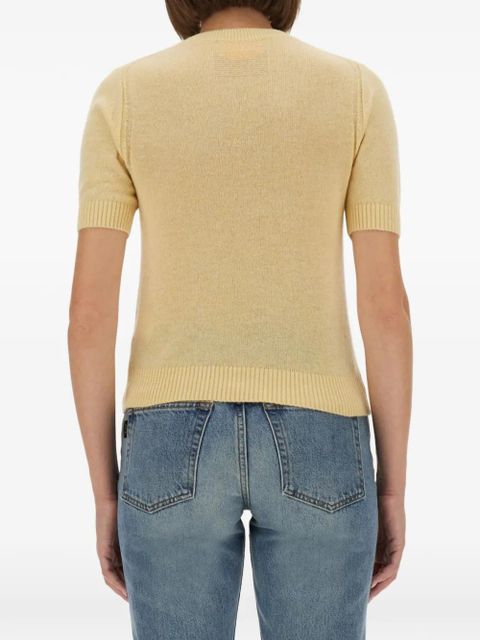 Guest In Residence short-sleeved sweater - Yellow