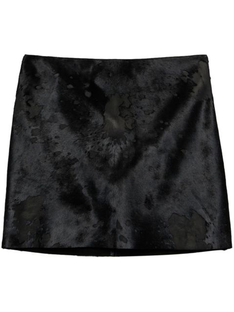 Prada leather mini skirt - Black - zdjęcie produktu nr 1