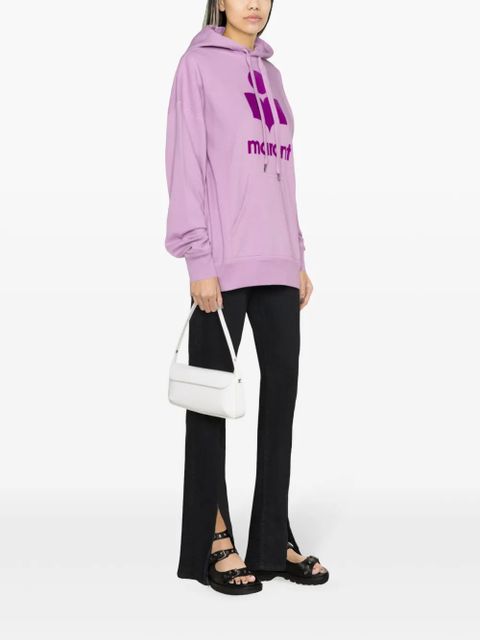 MARANT ÉTOILE Mansel logo-embossed hoodie - Pink