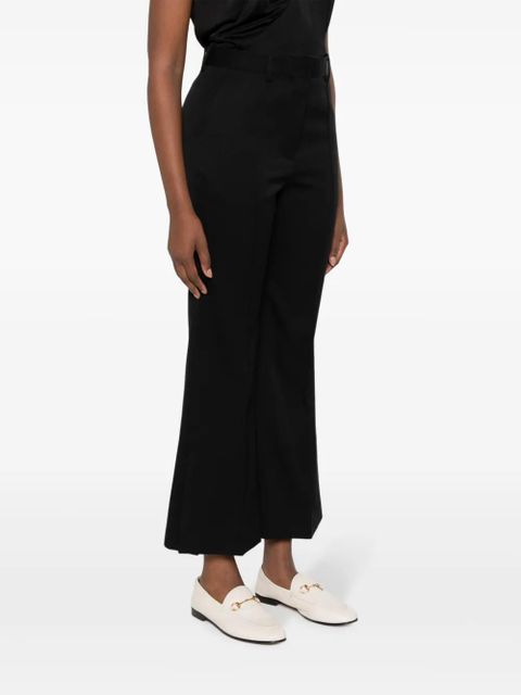 Lanvin flared cropped wool trousers - Black - zdjęcie produktu nr 2