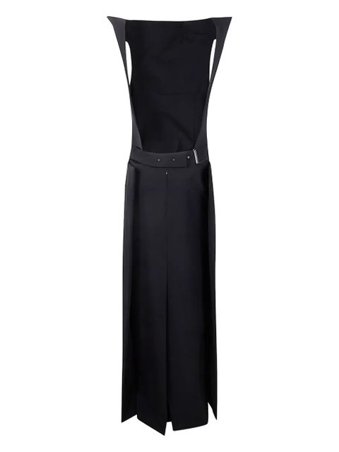 Jean Paul Gaultier cowl-neck belted dress - Black