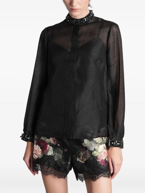 ZIMMERMANN embellished collar blouse - Black - zdjęcie produktu nr 1