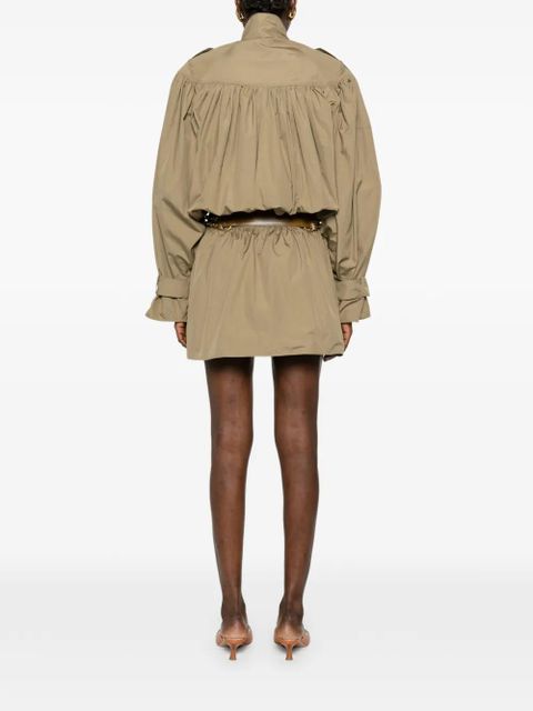 Chloé gathered-detail coat - Green