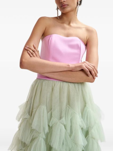 Essentiel Antwerp smocked-back tube top - Pink