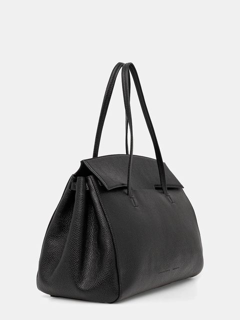 Liviana Conti torebka skórzana kolor czarny A5WA52 - zdjęcie produktu nr 2