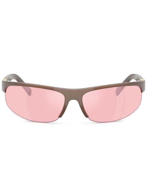 Miu Miu Eyewear oval-frame sunglasses - Brown - zdjęcie produktu nr 1