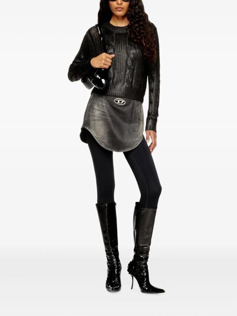 Diesel cable-knit sweater - Black - zdjęcie produktu nr 2