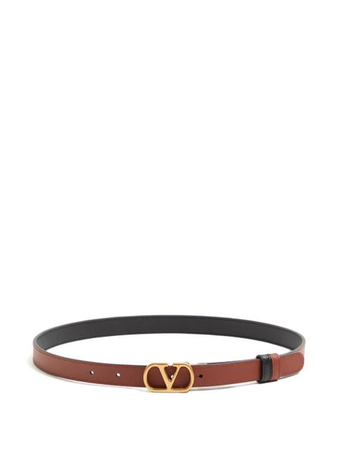 Valentino Garavani V-logo signature reversible belt - Black