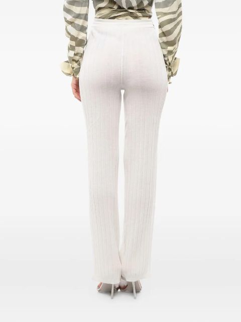 Balmain ribbed elastic-waist trousers - 0FA