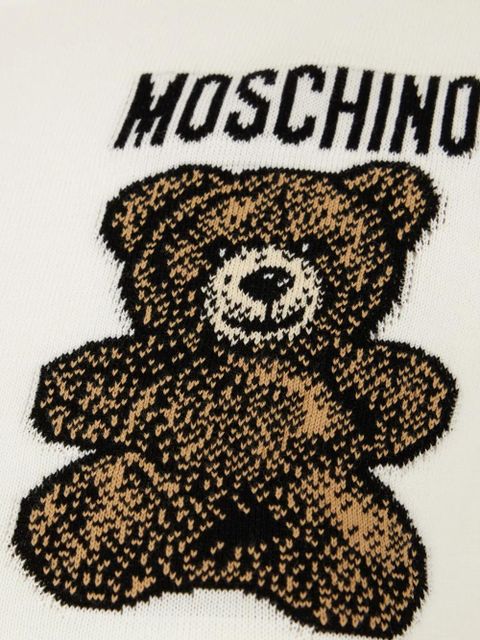 Moschino Teddy-embellished T-shirt - White